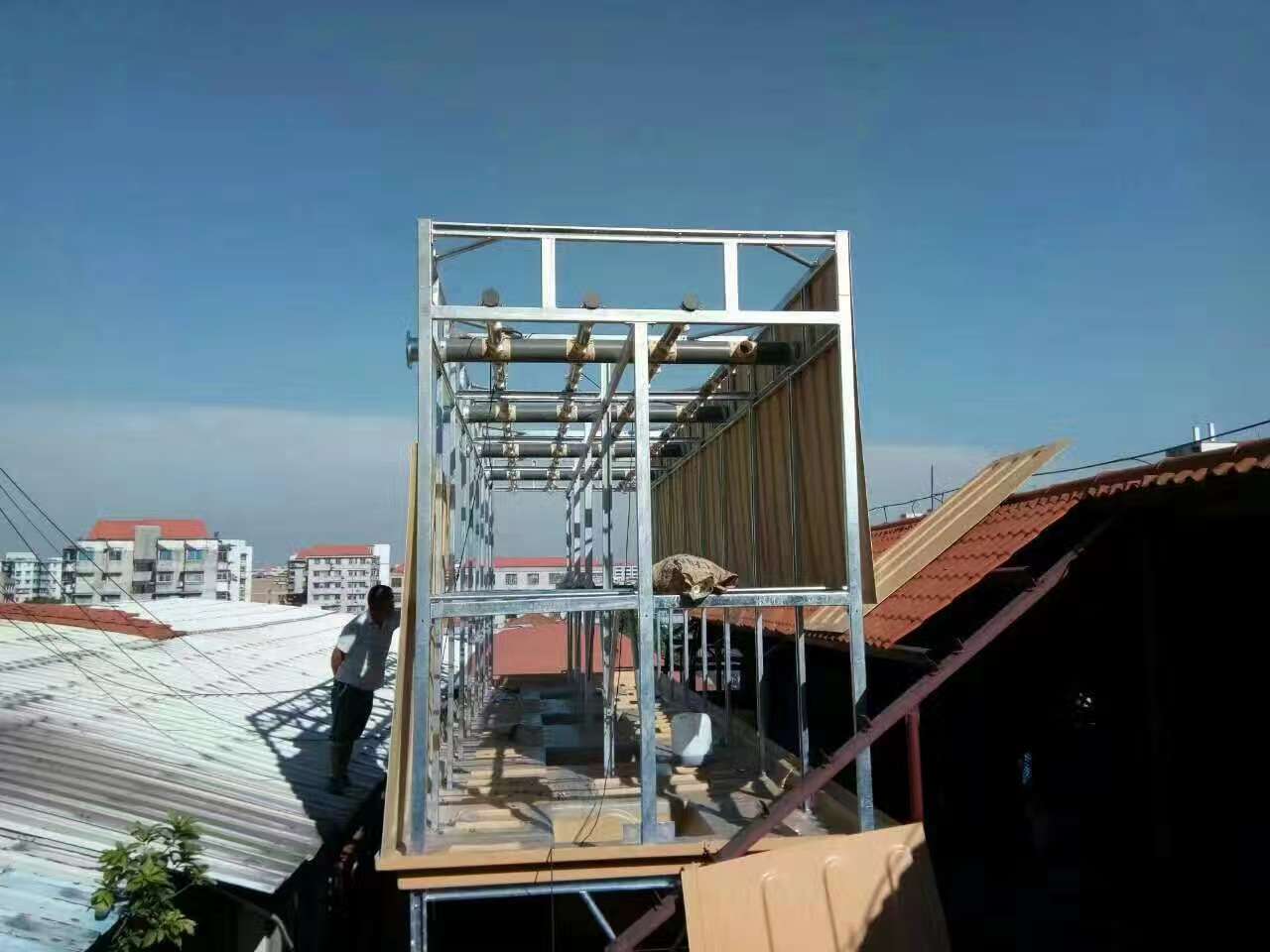 方形高溫橫流式冷卻塔 方形高溫橫流式冷卻塔